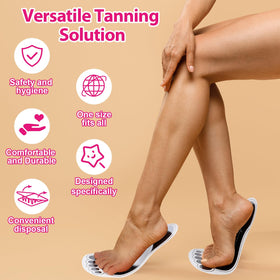 Suhine black foot pads provide durable shield against spray during sessions.