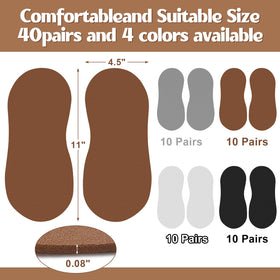 Suhine spray tan feet pads white designed for clean, comfortable at-home tanning