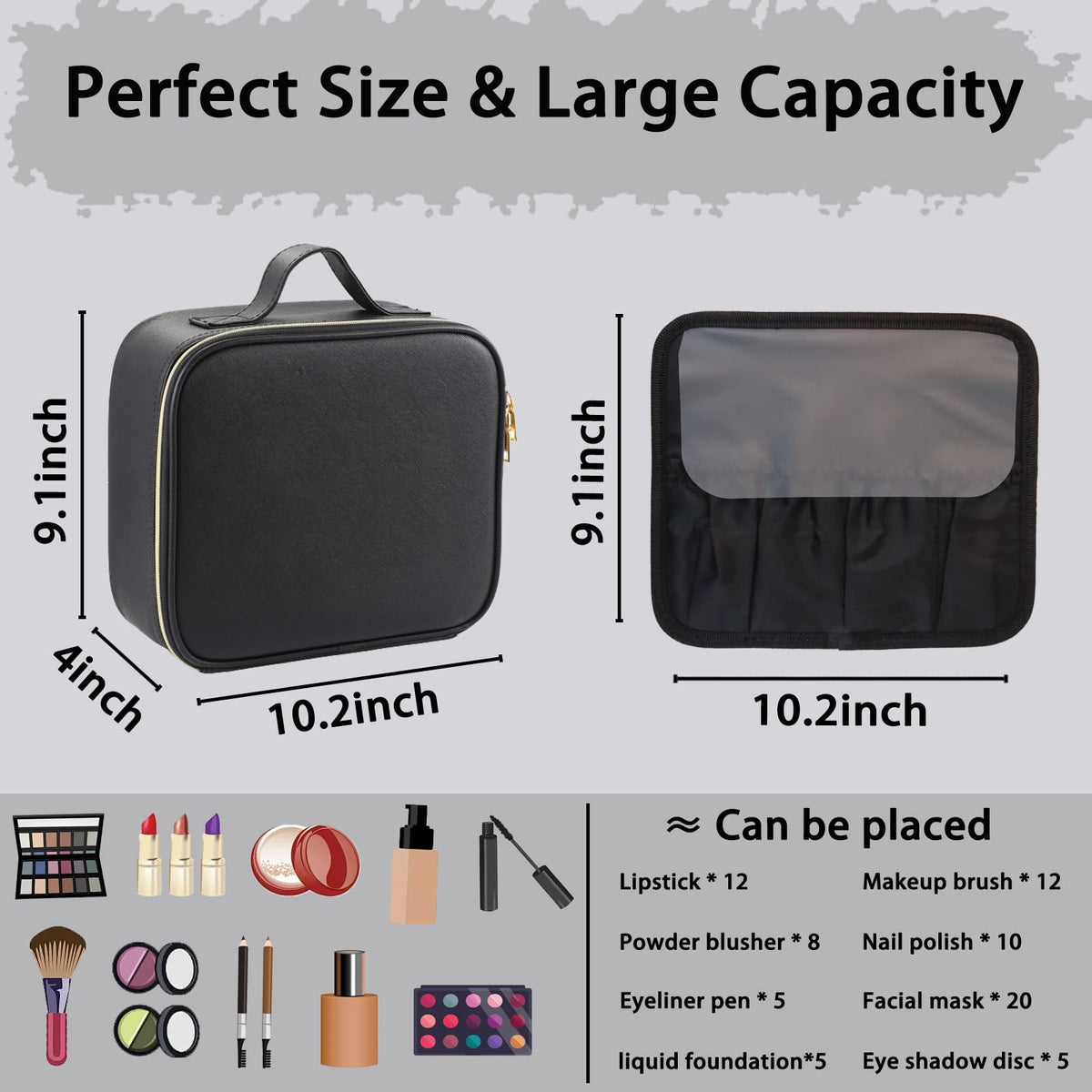 Detachable SUILU vanity mirror with adjustable angles for flexible setups.