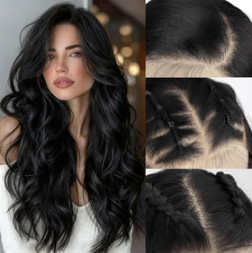 SUKRI black lace-front wig 13x4 HD with 26-inch waves for a natural daily look