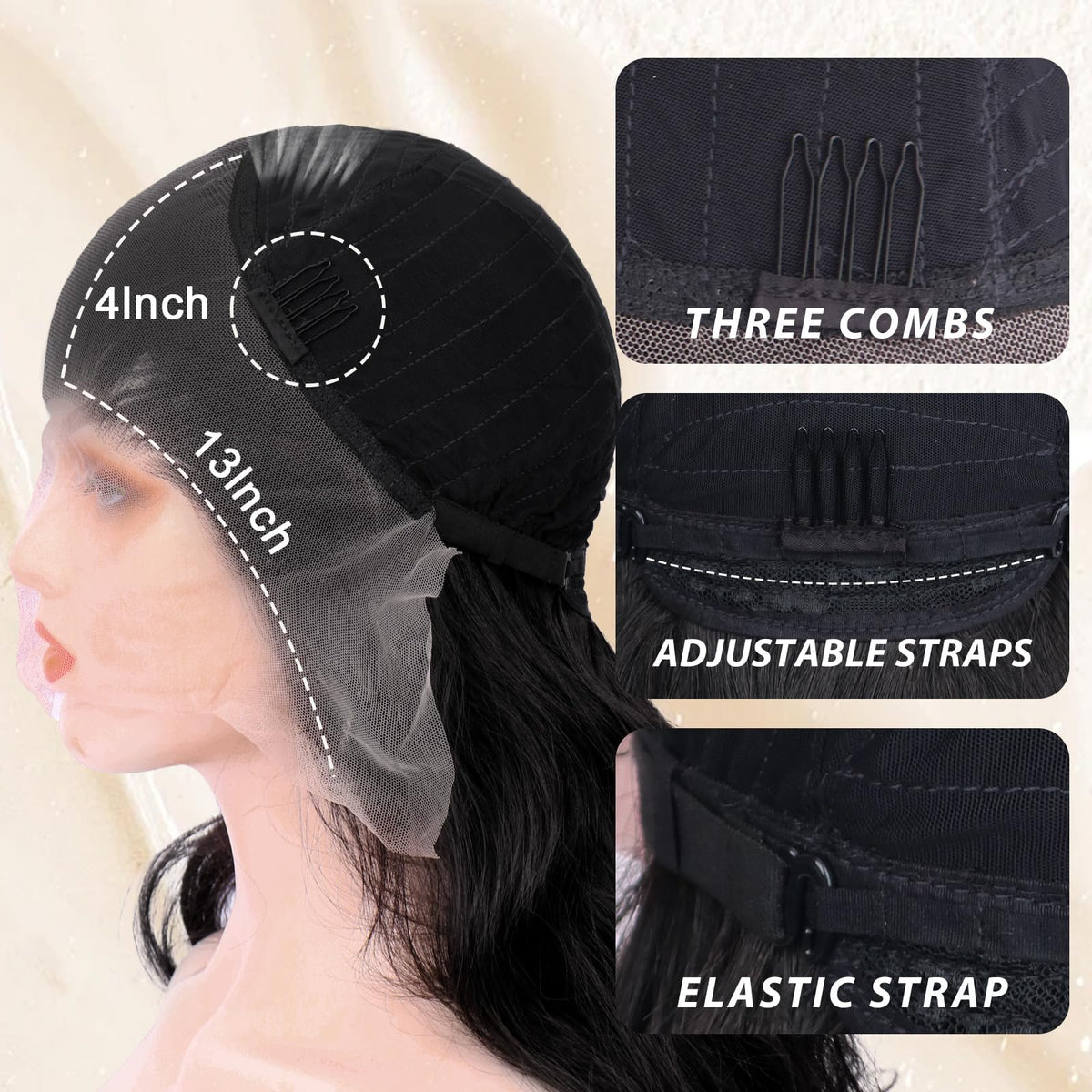 SUKRI versatile wig for daily use, work, and events