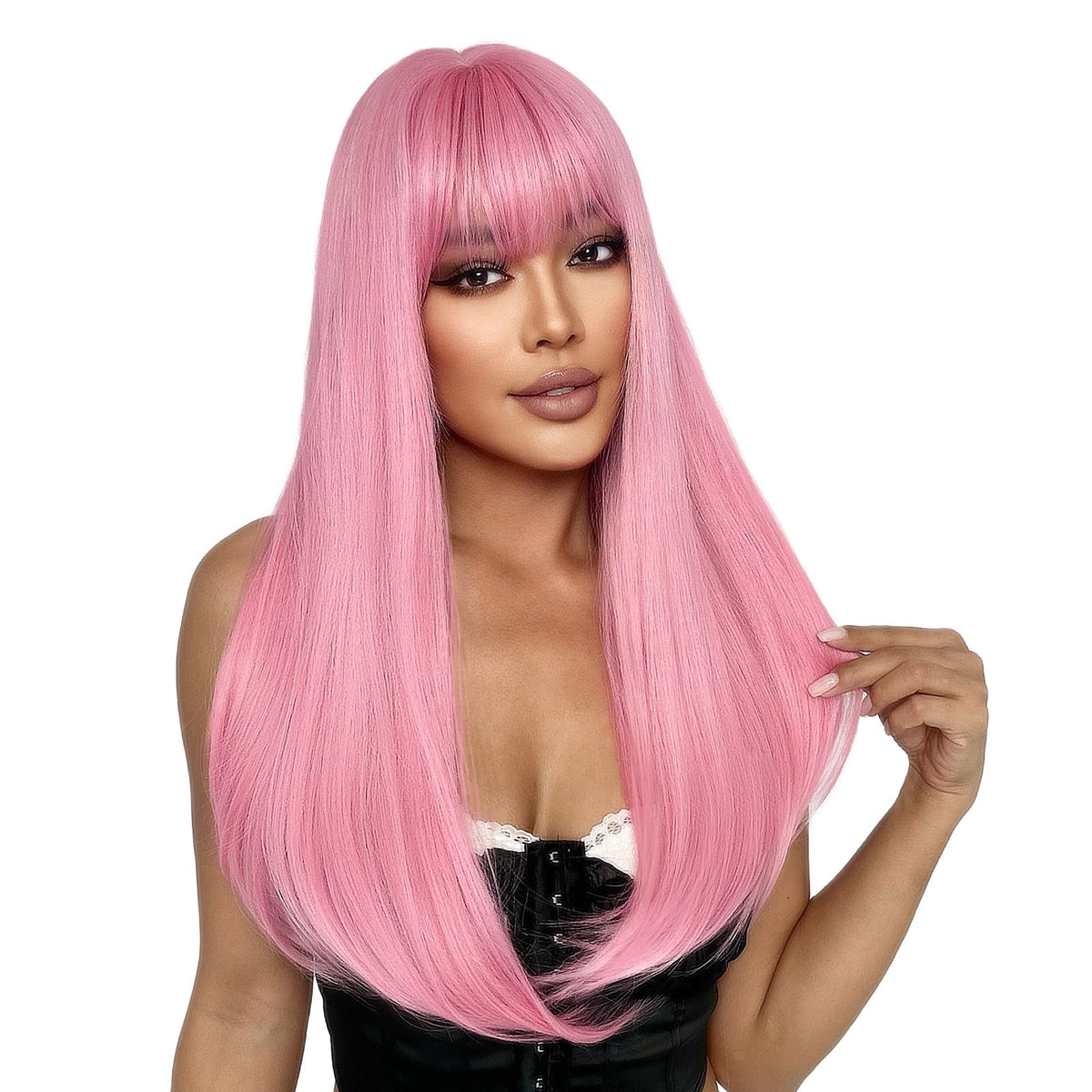 SUKRI heat-resistant synthetic-fiber wig offers soft, natural feel with minimal shedding