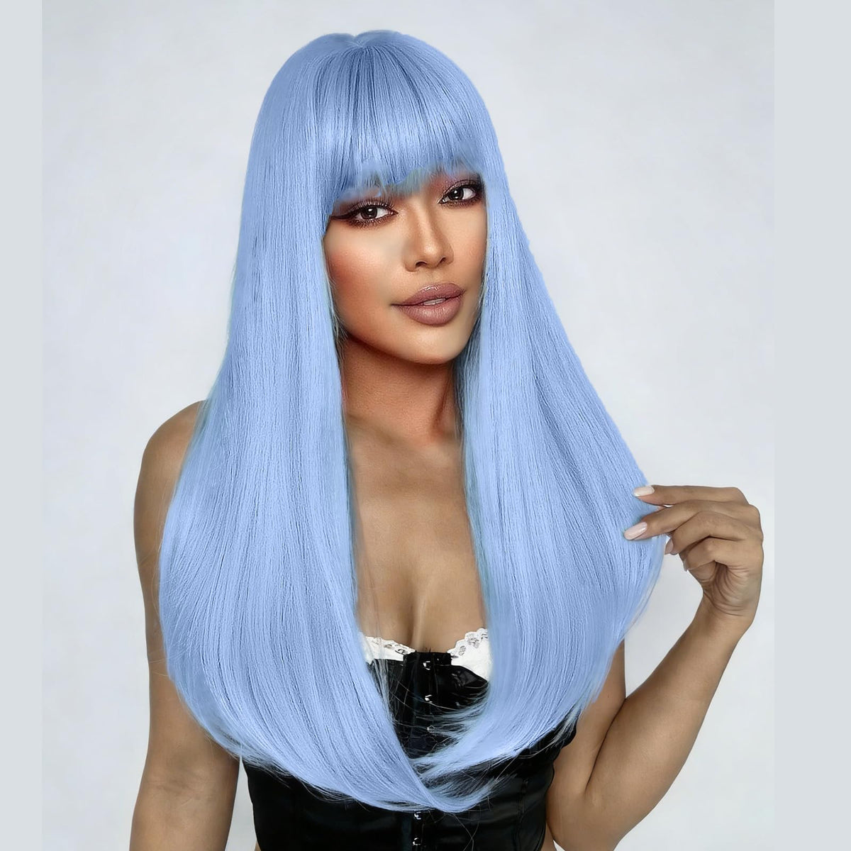 SUKRI heat-resistant synthetic wig cap detail demonstrates breathable comfort