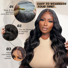 SUKRI pre-plucked lace front wig with baby hairs for natural appearance