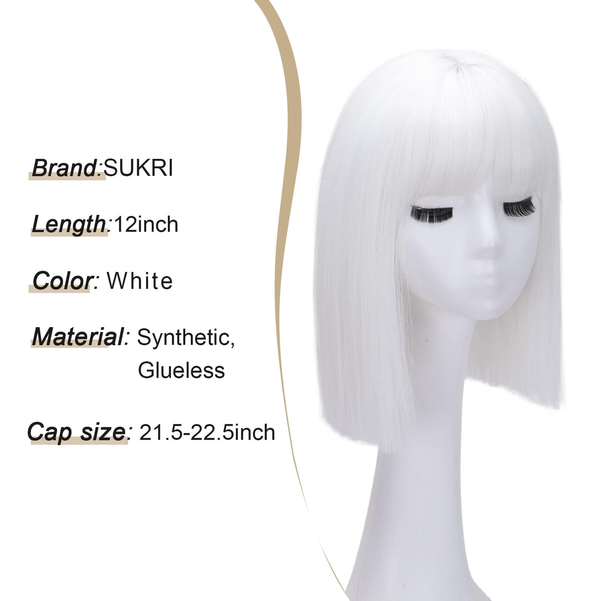 SUKRI white-wig-for-cosplay-daily-use is versatile for events.