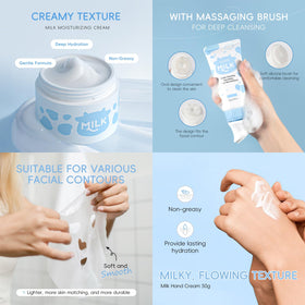 Sulily Milk Moisturizing Cream: long-lasting moisture for dry, sensitive skin.