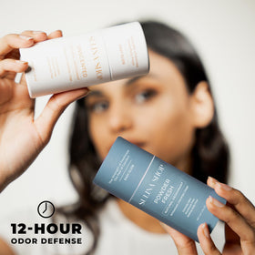 Powder Fresh application glide, smooth and non-sticky