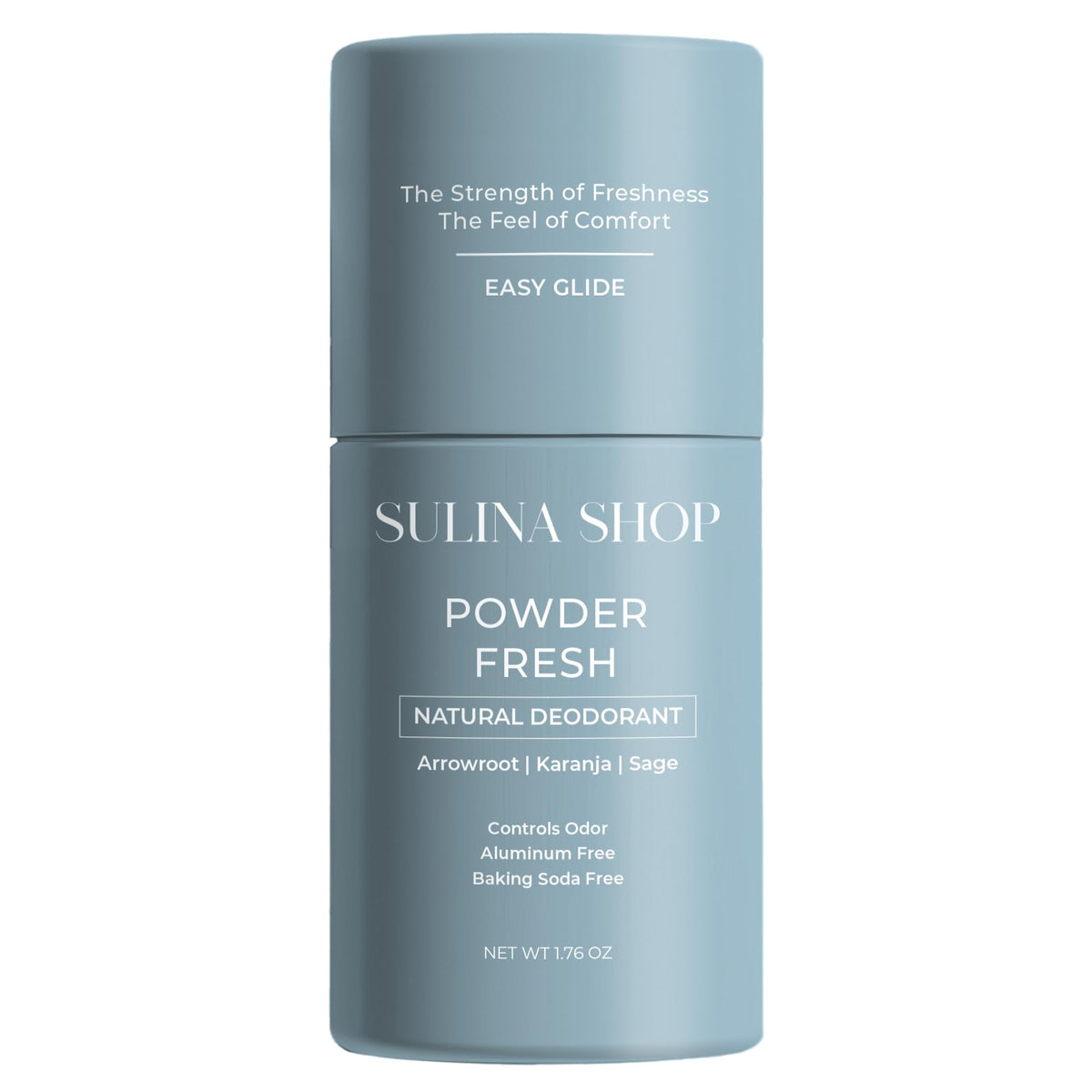 Sulina Shop Powder Fresh packaging front, aluminum-free protection