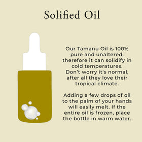 Sulina Tamanu Oil label highlights cruelty-free certification and purity.
