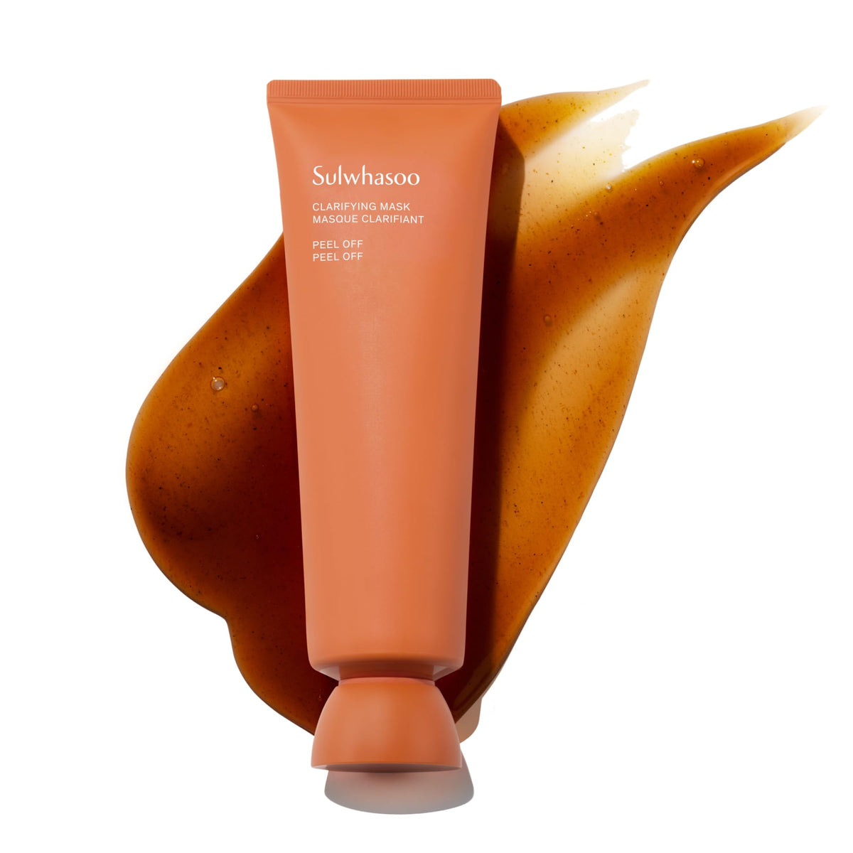 Sulwhasoo Clarifying Mask honey texture close-up for smoother skin after use.