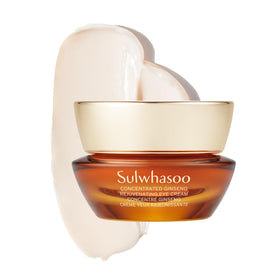 Sulwhasoo Concentrated Ginseng Eye Cream jar closeup showing rich, nourishing texture