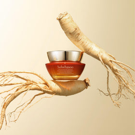 Sulwhasoo Concentrated Ginseng Rejuvenating Cream Rich packaging on shelf conveys luxury skincare.