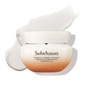 Sulwhasoo Essential Firming Cream jar closeup showing rich hydration.