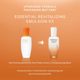 Five botanicals blend in Sulwhasoo Emulsion EX as gentle nourishment base