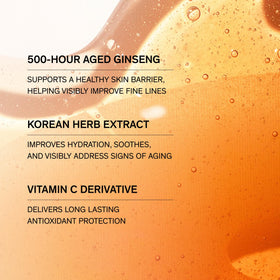 Sulwhasoo First Care Activating Sheet Mask close-up shows serum saturation for glow.