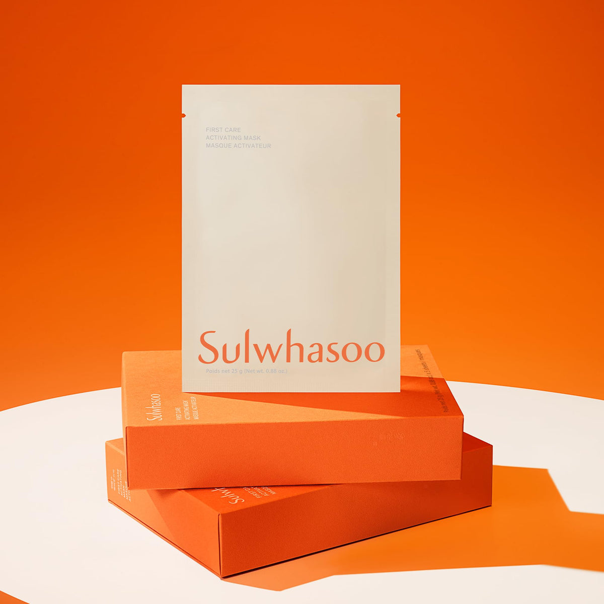 Sulwhasoo First Care Activating Sheet Mask ready for 15-20 minutes use.