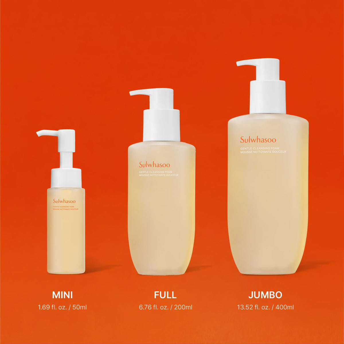Jumbo pack of Sulwhasoo Gentle Cleansing Foam shown for daily Korean cleansing ritual.