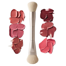 Summer Fridays The Blush Brush angled end for precise cream blush placement