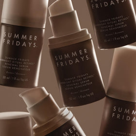 Summer Fridays Nighttime skincare setup with Midnight Ritual Serum.
