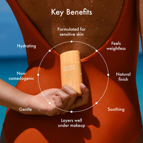 Pump application image highlights easy layering on clean skin