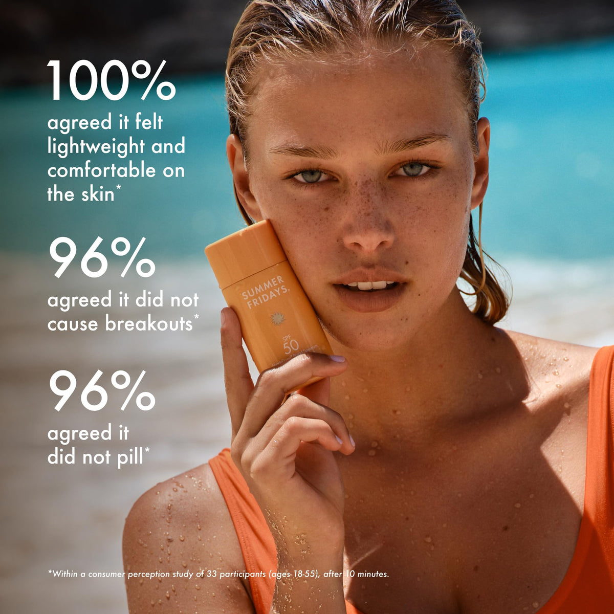 Ceramides and squalane provide gentle hydration with sun protection