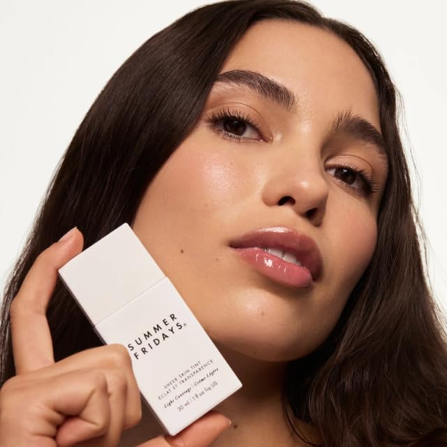 Hand application of Summer Fridays tint blends easily for everyday wear