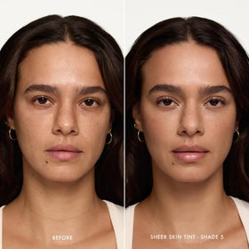 Summer Fridays Sheer Skin Tint pump closeup enabling easy, controlled application.