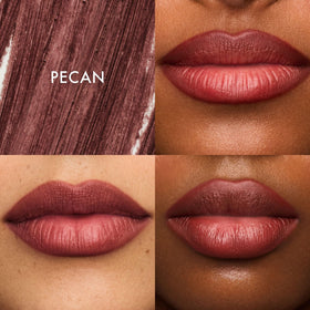 Summer Fridays SoftLine Lip Liner in Pecan defines lip contours with creamy texture.