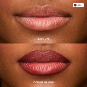 Summer Fridays SoftLine Lip Liner in Pecan shows waterproof, smudge-resistant color.