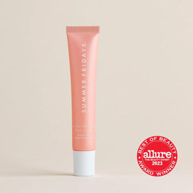 Summer Fridays Tinted Lip Butter Balm application tube ready to use