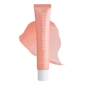 Summer Fridays Tinted Lip Butter Balm Birthday Cake packaging shows premium vegan lip care