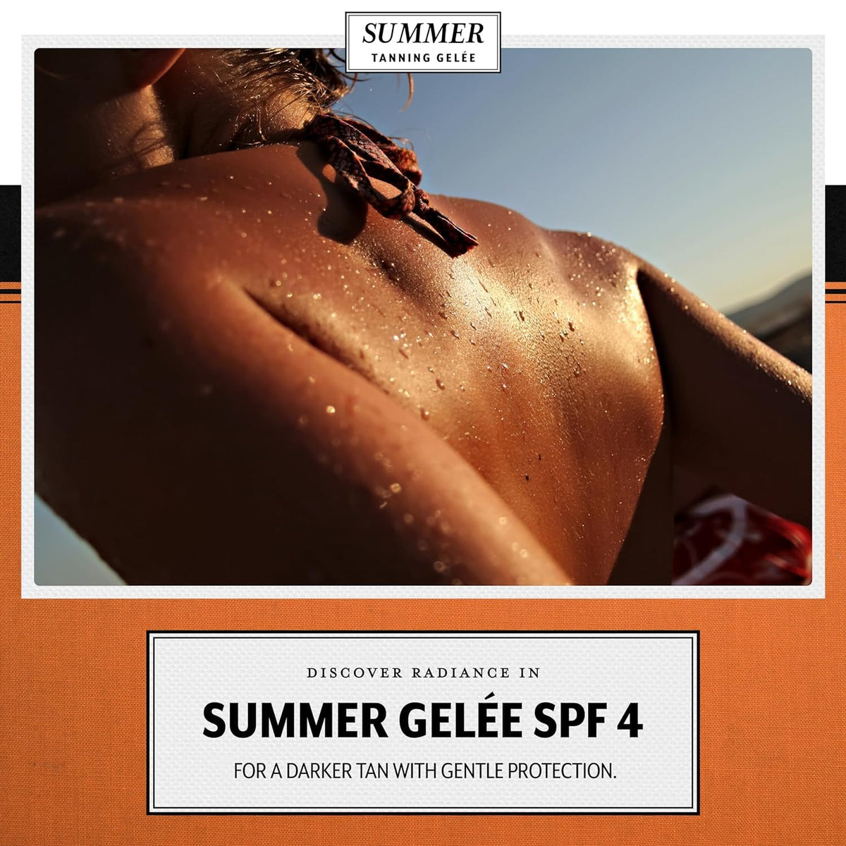 Summer Gelée compact bottle showcases smooth, residue-free tanning experience.