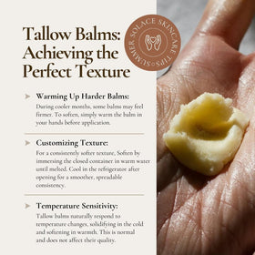 Summer Solace Tallow Balm lip-conditioning view promotes soft, hydrated lips.