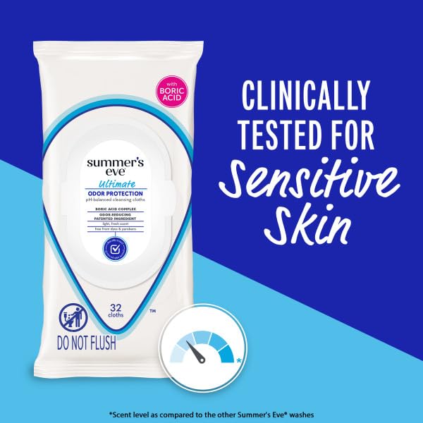 After-workout freshness with Summer's Eve wipes for quick cleansing.