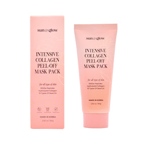 SUN & GLOW Intensive Collagen Peel-Off Mask tube front for at-home spa pampering