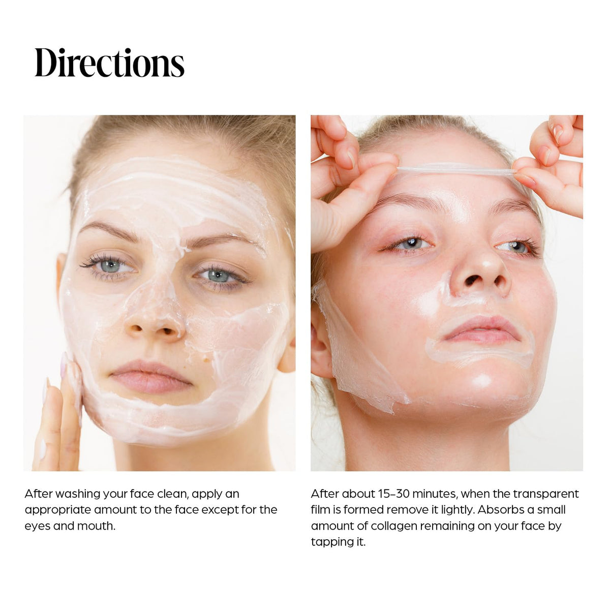 SUN & GLOW gel-texture mask applying on skin for even coverage