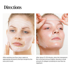 SUN & GLOW gel-texture mask applying on skin for even coverage