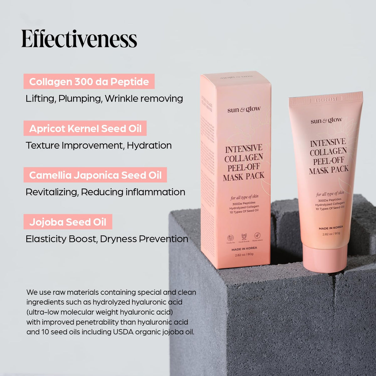 SUN & GLOW wrap-effect peel mask demonstration for easy home care