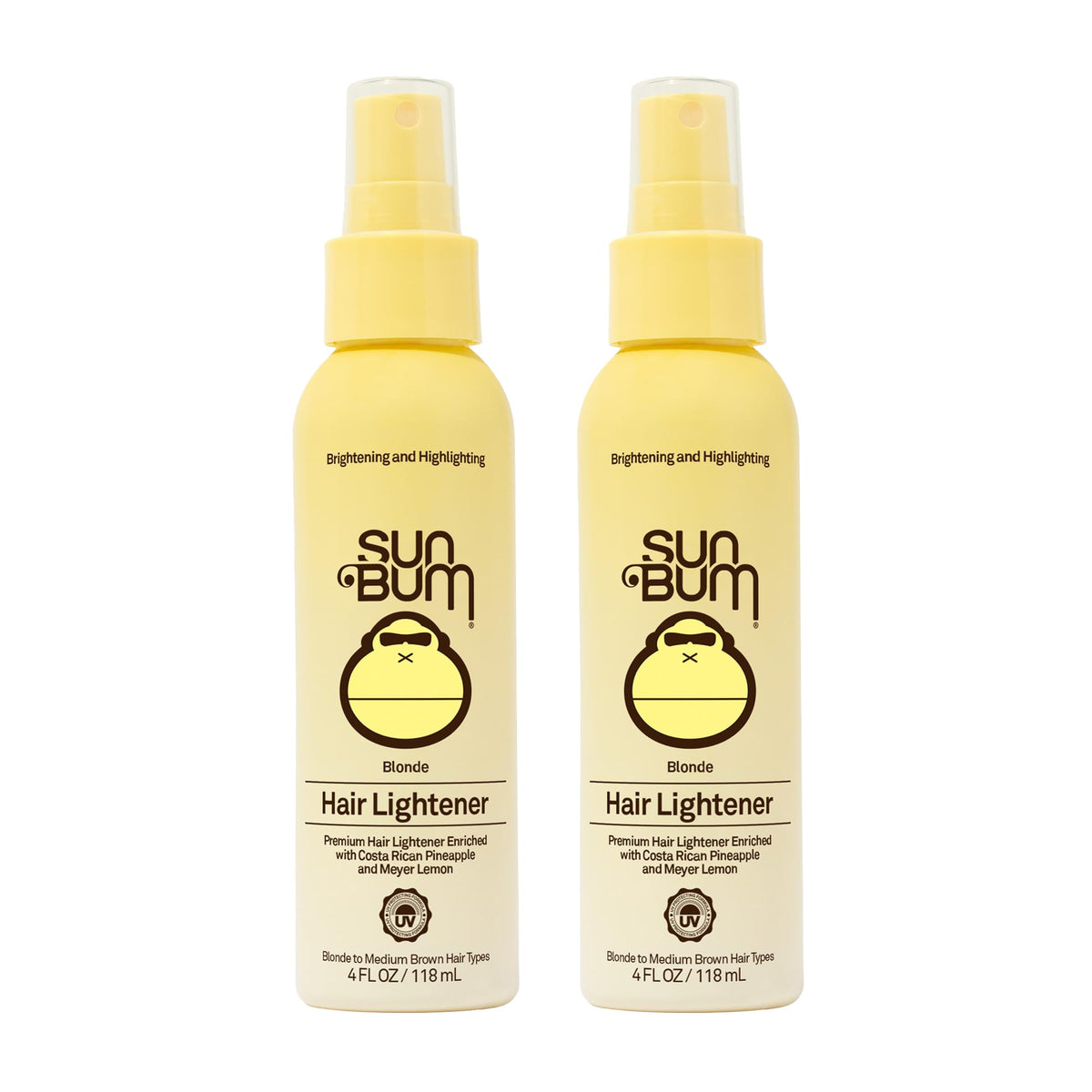 Sun Bum Blonde Hair Lightener spray bottle for subtle brightening