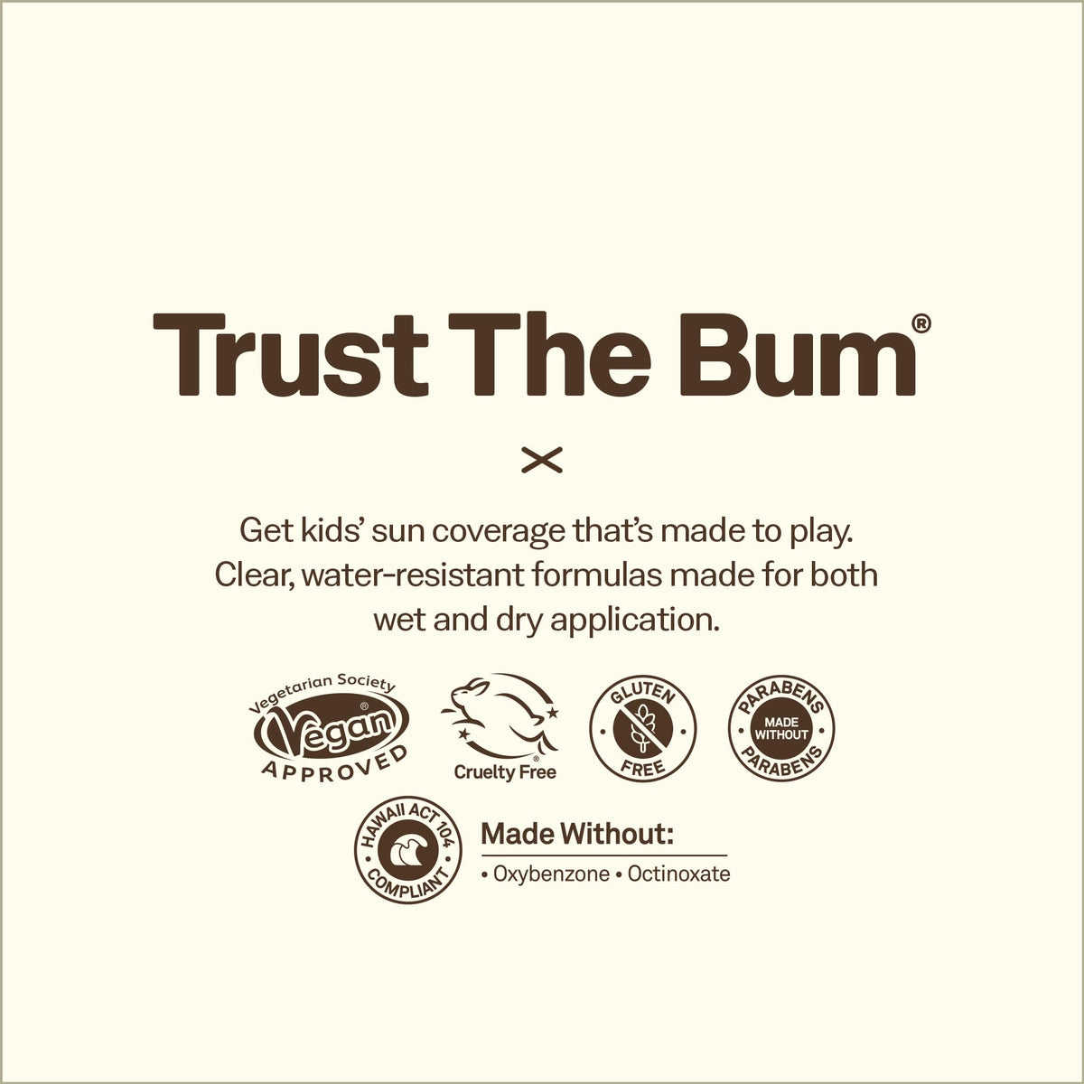 Sun Bum Kids SPF 50 Clear Face Stick applies on wet or dry skin during outdoor activity.