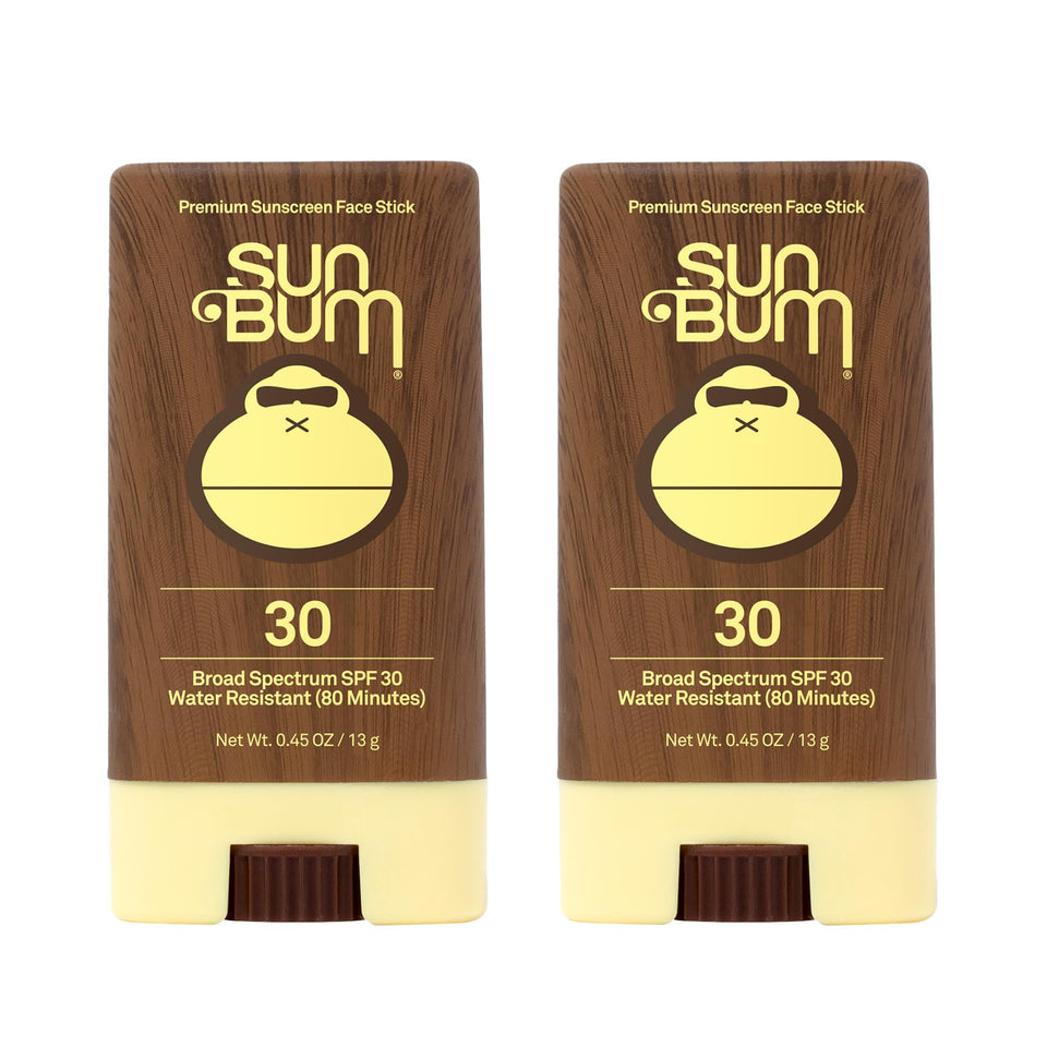 Sun Bum Original SPF 30 face stick close-up for easy on-the-go sun protection.