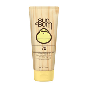 Sun Bum Original SPF 70 lotion bottle, non-greasy daily protection for active days.