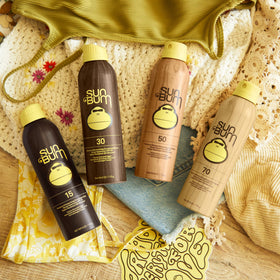 Three-pack packaging shown for reef-friendly protection on family trips.