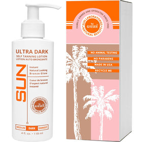 Sun Laboratories Ultra Dark Lotion bottle delivering a lasting sunless tan for face and body.