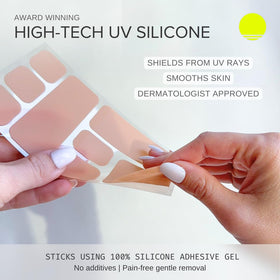 Sun Patch nose application demonstrates quick sun coverage on the nose.