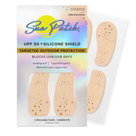Sun Patch Sparkle Sun Kiss Gold nose patch blocks UV rays for targeted face protection