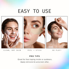 Sun Patch Sunkiss nude face protection patch blends with skin tone.