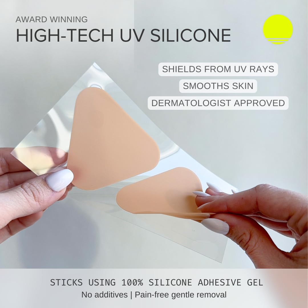 Sun Patch Sunkiss nude reusable silicone patch for repeated outdoor use.