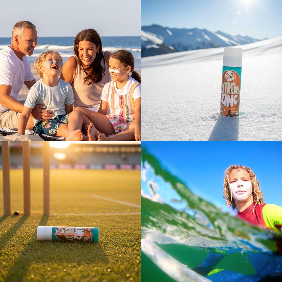 Sun Zapper Extreme Zinc Stick Australian made for rugged coastal use