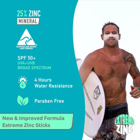 Sun Zapper Extreme Zinc Stick enables precise, no mess application